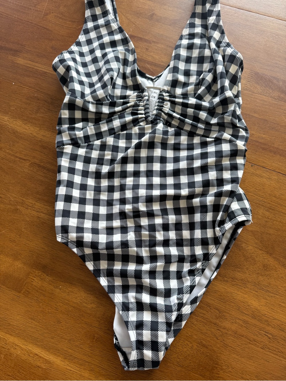 Adore Me Navy and White One-Piece Swimsuit